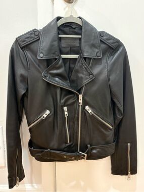 NWOT All Saints Black Leather Jacket